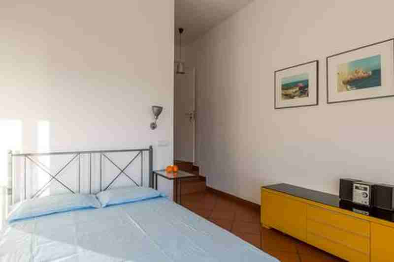 Terrasse, Bett, Seaview Studio 3 Casa Cubo Ferienhaus Carvoeiro Algarve Portugal bed no breakfast