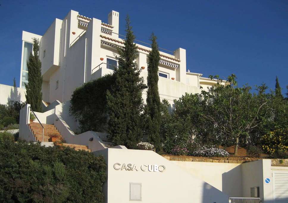 Ferienhaus Carvoeiro Casa Cubo vacaciones vacation villa eingang